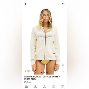 Aviator Nation Gray Zip-Up Hoodie